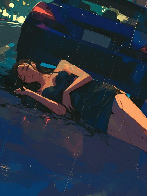 月沉过海底